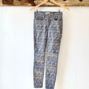 Rare NWOT 7 FAM Blue & Gold Pants Size 24